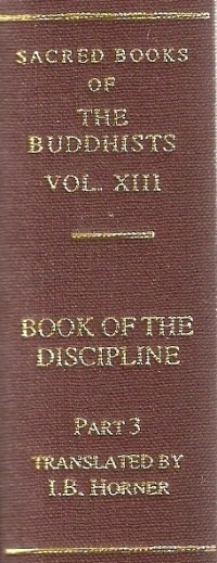 Image of The Book of the Discipline (Vinaya-Pitaka) Vol. III (Suttavibhanga)