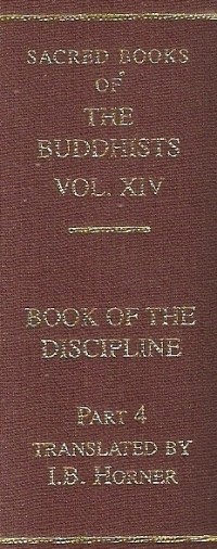 Image of The Book of the Discipline (Vinaya-Pitaka) Vol. IV (Mahavagga)