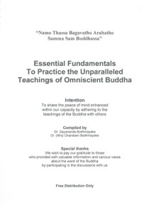 Image of Essential Fundamentals to Practice the Unparalleled Teachings of Omniscient Buddha