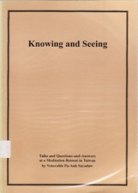 Image of Knowing and Seeing
