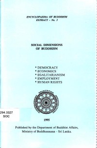 Image of Social Dimensions of Buddhism