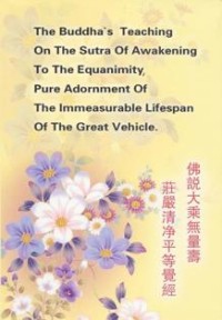 Image of The Buddha's Teaching on the Sutra of Awakening to the Equanimity, Pure Adornment of the Immeasurable Lifespan of the Great Vehicle ( ä½›è¯´å¤§ä¹˜æ— é‡å¯¿åº„ä¸¥æ¸…å‡€å¹³ç­‰è§‰ç» )