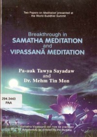 Image of Breakthrough in Samatha Meditation and Vipassana Meditation