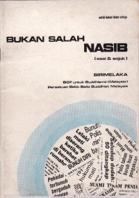 Image of Bukan Salah Nasib ( Esei & Sajak )