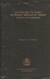Image of Dictionary of Early Buddhist Monastic Terms ( Based on Pali Literature )